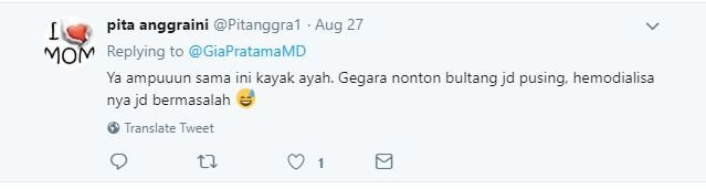 Komentar salah satu warganet. (Twitter/@GiaPratamaMD)
