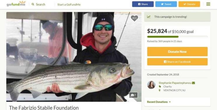 Fabrizio Stabile dalam situs GoFundMe. (GoFundMe)
