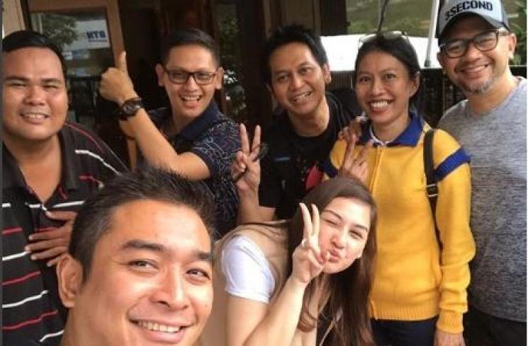 Fahmi bersama pemain Lupus. (Instagram/@fahmibo280173)