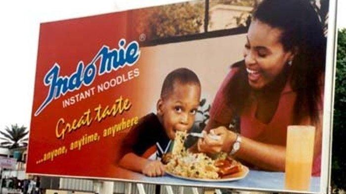 Ilustrasi iklan Indomie di Nigeria. (JaF's The Name)