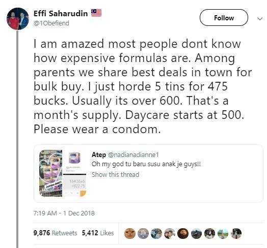 Cuitan Effi Saharudin. (Twitter/@1Obefiend)