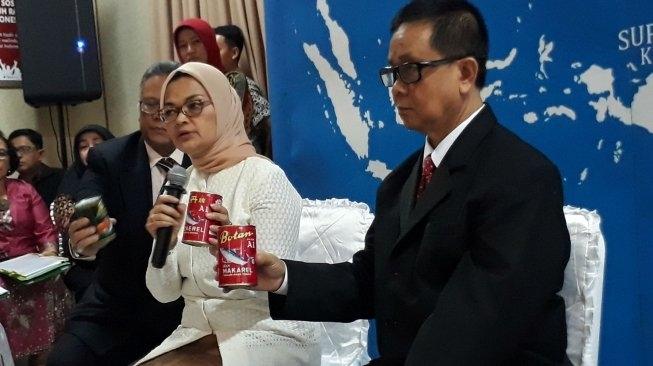Ikan makarel kaleng positif mengandung cacing. (suara.com/Risna Halidi)