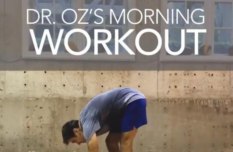 Dr. Oz's morning workout. (Twitter/DrOz)