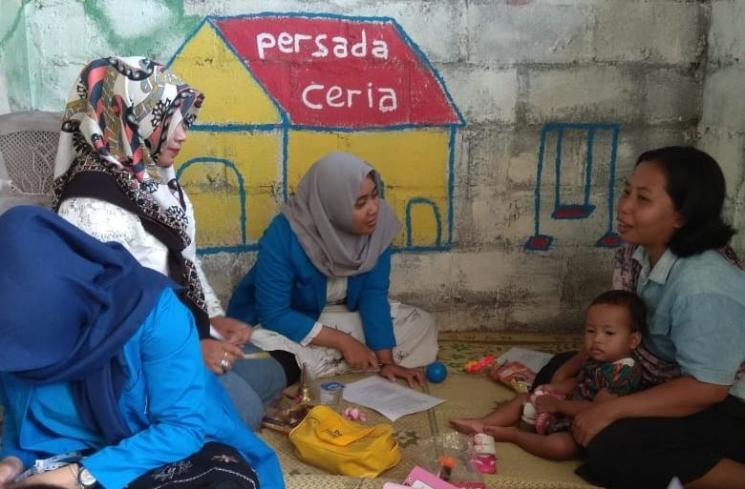 Pemeriksaan Stimulasi Deteksi dan Intervensi Dini Tumbuh Kembang (SDIDTK) di Posyandu Balita APOKAT 1 Dusun Bangmalang, Pendowoharjo, Sewon, Bantul pada Minggu (20/1/2019). (Istimewa)