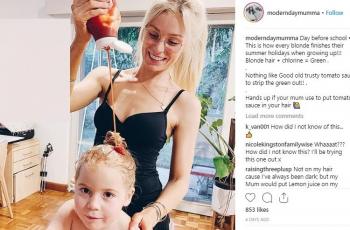 Wanita Ini Tuangkan Saus Tomat ke Rambut Putrinya, Ternyata Ini Manfaatnya