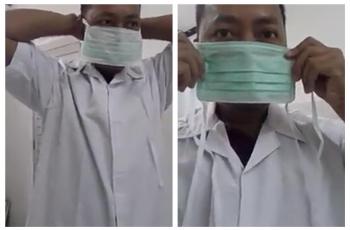 Viral Video Cara Pemakaian Masker yang Benar, Padahal Begini Faktanya