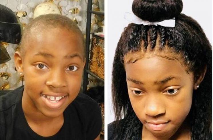 Anak yang memakai wig hasil karya Quilla Bohannon. (Instagram/runwayhair_)