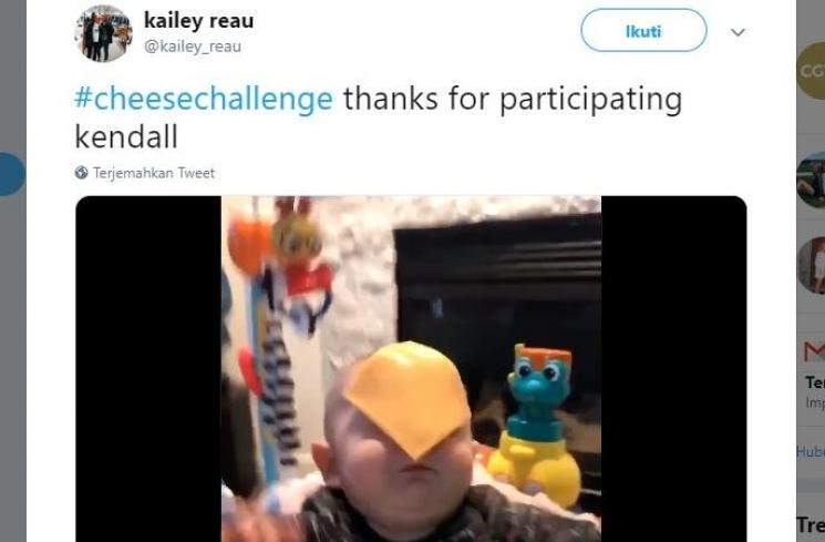 Ilustrasi cheese challenge (Twitter/kailey reau)