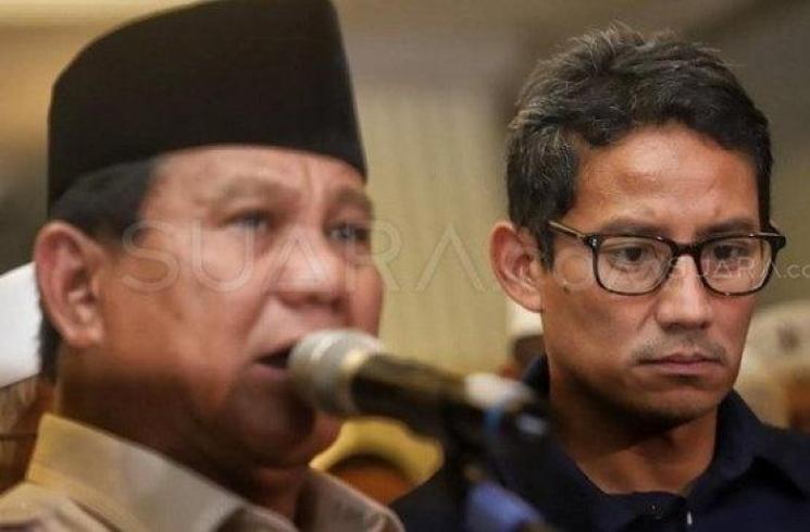 Pakar emosi analisa ekspresi datar Sandiaga Uno saat deklarasi kemenangan (Suara.com)