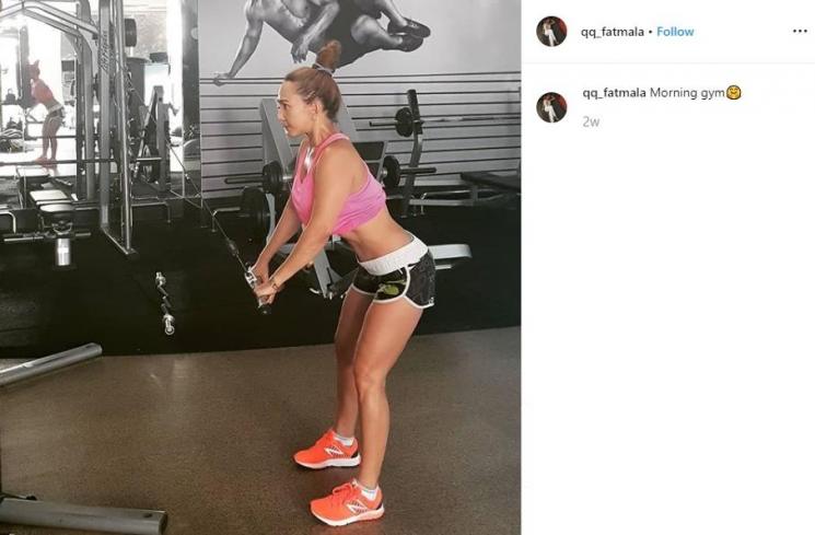 Kiki Fatmala rutin olahraga untuk menjaga bentuk tubuhnya (Instagram/@qq_fatmala)