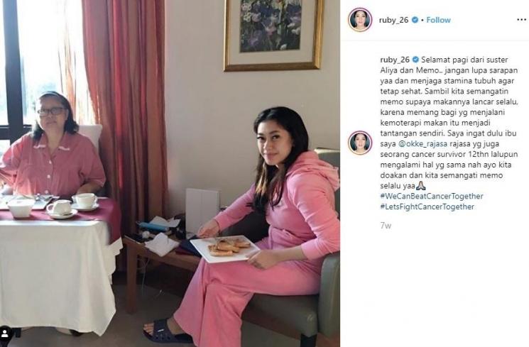 Aliya Rajasa ceritakan ibunya adalah seorang penyintas kanker seperti Ani Yudhoyono (Instagram/@ruby_26)