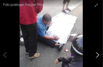 Suami Peluk Jenazah Istrinya Seusai Alami Kecelakaan, Fotonya Viral