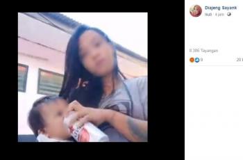 Viral Wanita Tega Cekoki Balita Minuman Bir, Alasannya Biar Cepat Tidur
