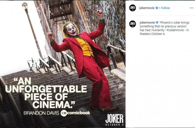 Joaquin Phoenix dalam film Joker (Instagram/@jokermovie)