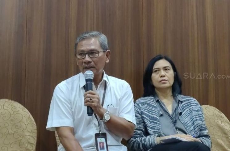 dr. Achmad Yurianto dalam kegiatan Update Virus Corona Covid-19 (SUARA/ Frieda Isyana)